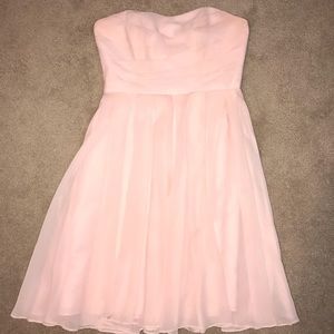 David’s bridal petal pink short dress size 4